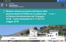 Tablet Screenshot of comune.roccalumera.me.it